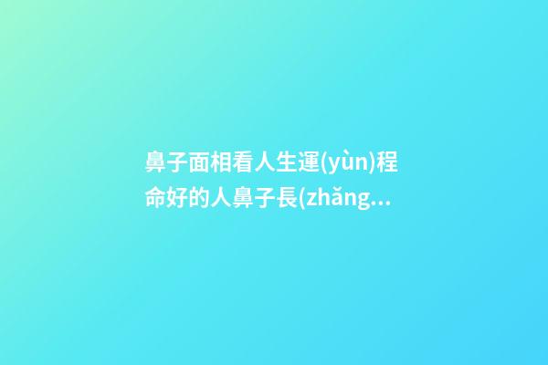 鼻子面相看人生運(yùn)程 命好的人鼻子長(zhǎng)啥樣
